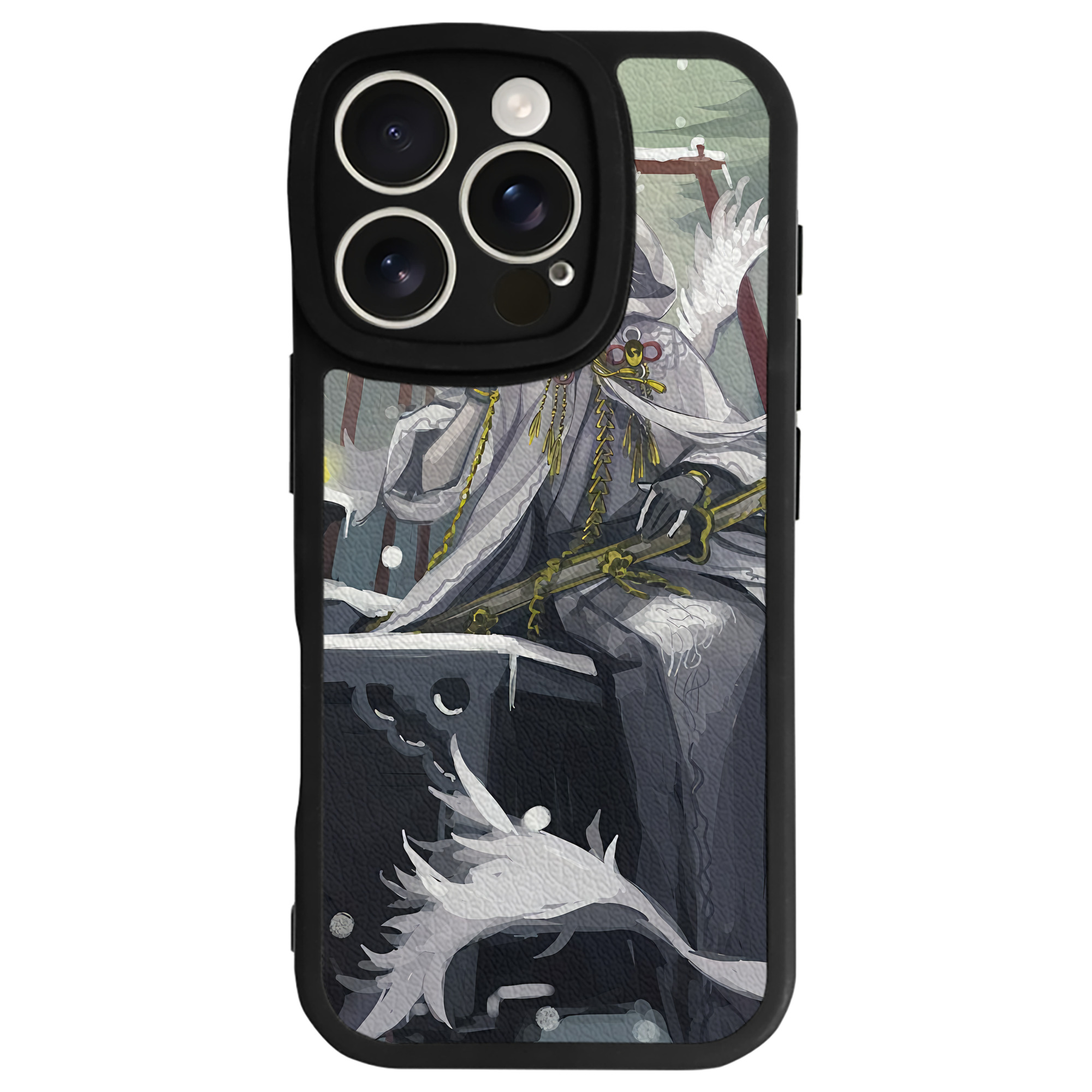 （画像用） 刀剣乱舞 Touken Ranbu 【iPhone 16シリーズ対応】シリコンスマホケース（レザー調） 材質：シリコン